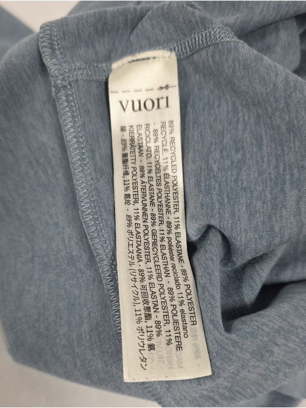 Vuori Women's Halo 2.0 Performance Hoodie, Heathered Blue, Size Medium - Picture 5 of 8
